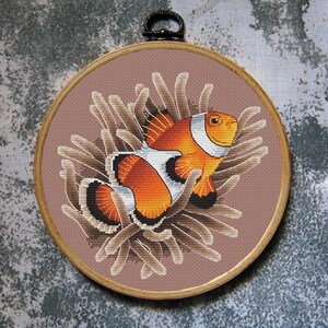 Fish Cross Stitch Pattern Ocellaris Clownfish Download PDF