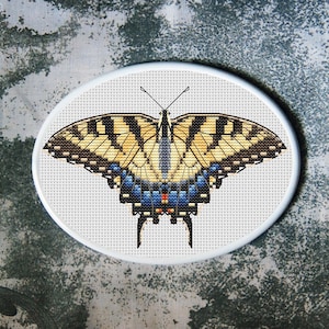Butterfly Cross Stitch Pattern Two-tailed Swallowtail Download PDF