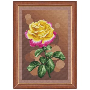 Rose Flower Cross Stitch Pattern Digital Download PDF