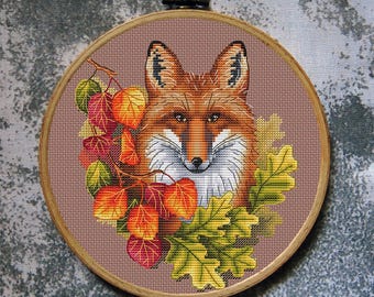 Animal Cross Stitch Pattern Fox Download PDF
