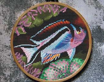 Fish Cross Stitch Pattern Bellus Angelfish Download PDF