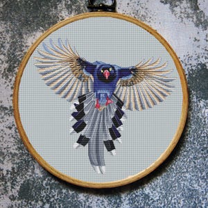 Birds Cross Stitch Pattern Magpie Download PDF