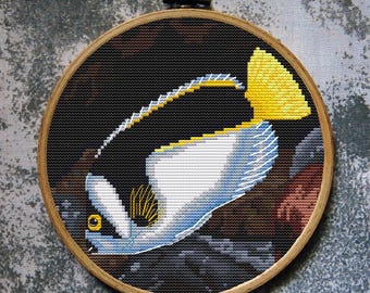 Аngelfish Ballina Fish Cross Stitch Pattern Animals Download PDF