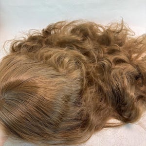 Long Wavy Brown Lace Front Wig, High Temperature Fiber Hair, 24 Inch image 4