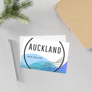 Cartolina d'arte, Auckland Nuova Zelanda - Souvenir di viaggio