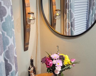 Merlot Wine Barrel Sconces
