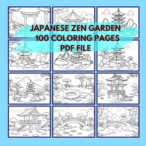 100 Japanese Zen Garden Coloring Pages - A Journey Through Japanese Landscapes – A Wonderful Zen Garden Coloring Pages