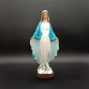 Standbeeld Maagd Maria / Katholiek woondecoratie / Beeldje Heilige Maria / Religieus cadeau / Standbeeld christelijk altaar