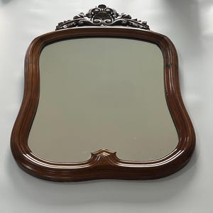 Antique French Mirror from 1891 / Hand-Carved Rococo Revival Frame / Original “Argenture Extra” Silvering Label / Solid Wood / Collectible