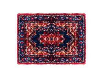 PANNA Latch Hook Rug Making Kit, Boho Home Decor, DIY Craft Project