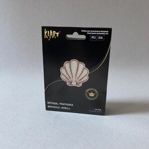 Muschelstickerei-Brosche-Set, DIY-Anstecknadel im Küstenstil, vom Meer inspiriertes Accessoire