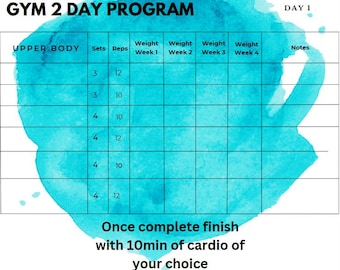 Upper & Lower Body Gym Plan | 2-Day Workout Split | Strength