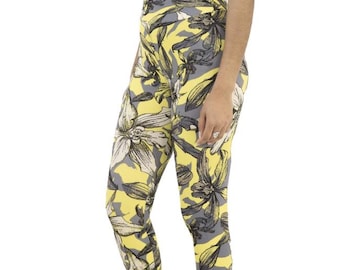 Conjunto de entrenamiento con sujetador y leggings estampados para mujer