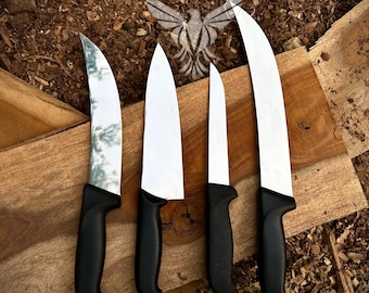 High-Carbon Stainless Steel Chef Knife Set - 4-Piece Professional Kitchen Knives