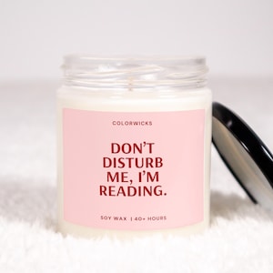 Funny Reading Candle, Gifts for Reader, Reading Gifts, Book Club, Bookish Gifts, Dark Romance Reader