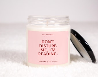 Funny Reading Candle, Gifts for Reader, Reading Gifts, Book Club, Bookish Gifts, Dark Romance Reader
