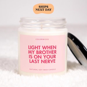 Funny Sister in Law Candle, Sister in Law Wedding Gift, Sister in Law Birthday Gift, Sister In Law Christmas Gift, Gift for Sis In Law