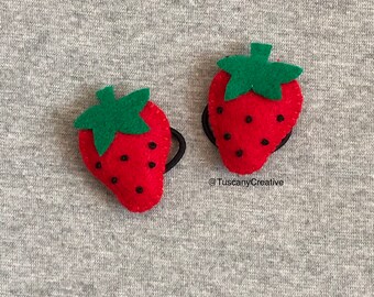 Strawberry Ponytail Holder Hair Accessory