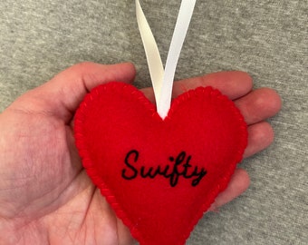 Swifty Taylor Swift Heart Emoji for Valentine's Day Christmas Ornament Holiday Home Decor