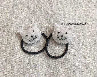 Kitty Cat Ponytail Holders