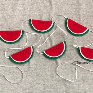 Watermelon Summer Garland in Felt