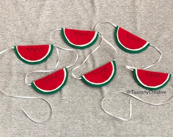 Watermelon Summer Garland in Felt