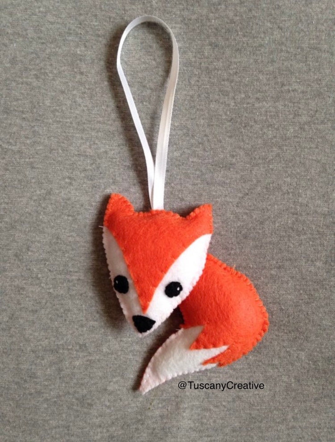Fox Felt Christmas Ornament Holiday Home Decor - Etsy
