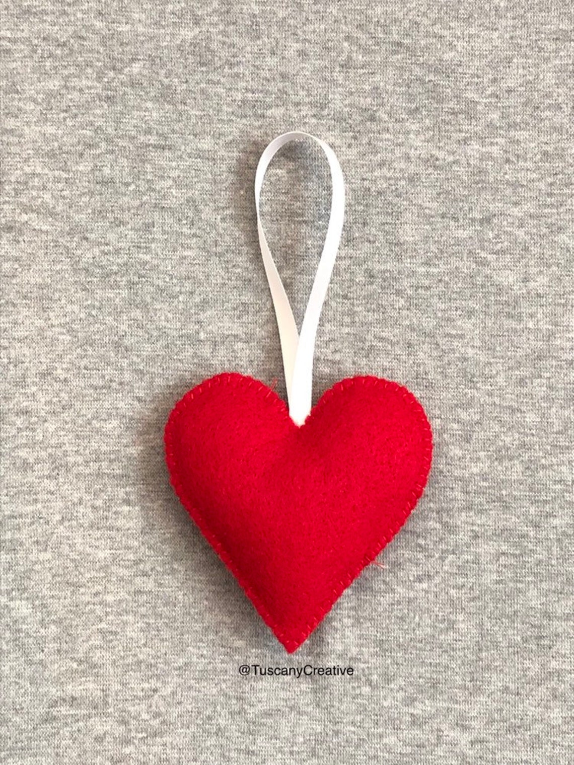 Heart Emoji for Valentine's Day Christmas Ornament Holiday | Etsy
