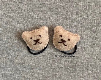 Teddy Bear Ponytail Holders