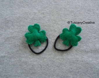 Shamrock Pony Tail Holders St Patrick’s Day