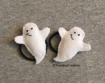 Ghost Ponytail Holders for Halloween