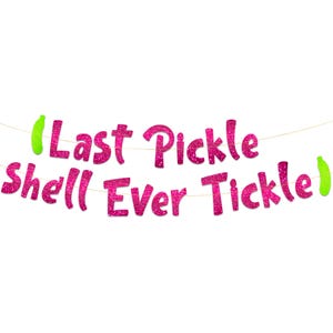 Funny Bachelorette Party Pink Glitter Banner - Bachelorette Party Decorations, Favors and Supplies