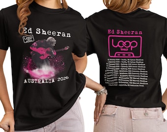 Ed Sheeran Australian Tour T-Shirt: Loop Tour 2026 Merch