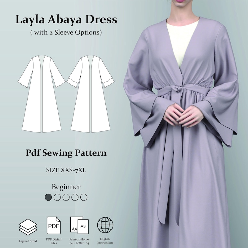 Womens Abaya Patterns - Etsy