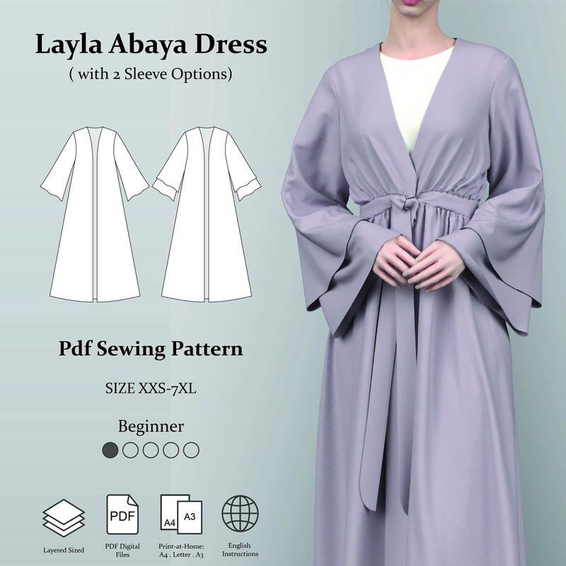 Abayas Sewing Patterns - Etsy
