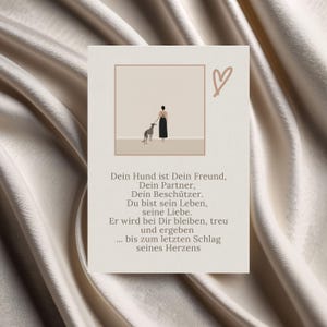 Windhund Postkarte - dein Hund, dein Parnter | Emotionale Hundeliebe für wahre Hundefreunde
