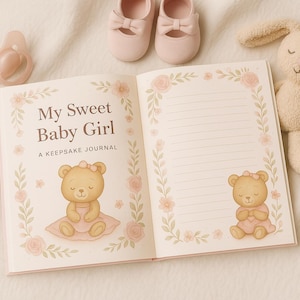 My Sweet Baby Girl Memory Book – Printable Keepsake Journal (Newborn to 18 Years)