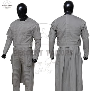 Star Wars Boba Fett Costume | Mandalorian Bounty Hunter Fighter Armor Outfit |Inspired By The Book Of Boba Fett 3 Piece Halloween Costume