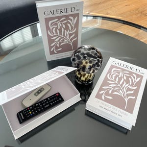Galerie D'Art beige salontafelboek, opbergruimte, boekendoos, modeboekendoos, openklapbaar boek, beige salontafelboek, salontafeldecoratie