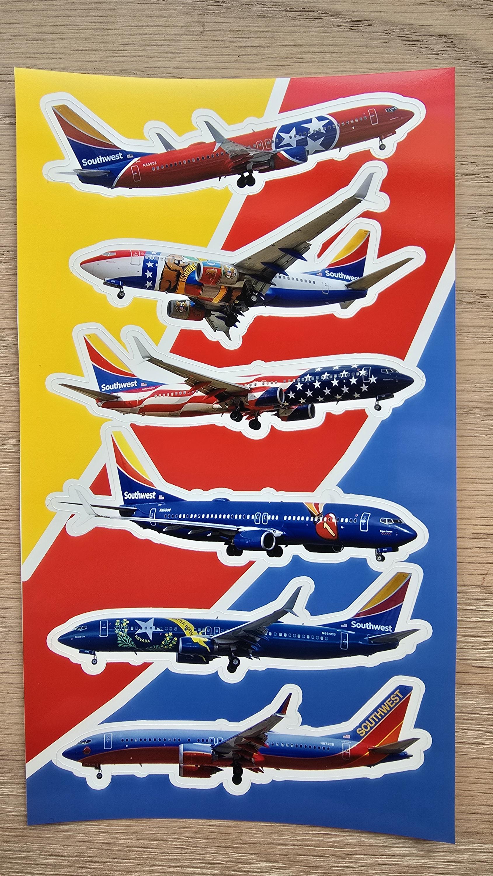 Mini Sticker Sets MINI STICKER SET -- Special Liveries Collection Hi-res Photo Stickers ...