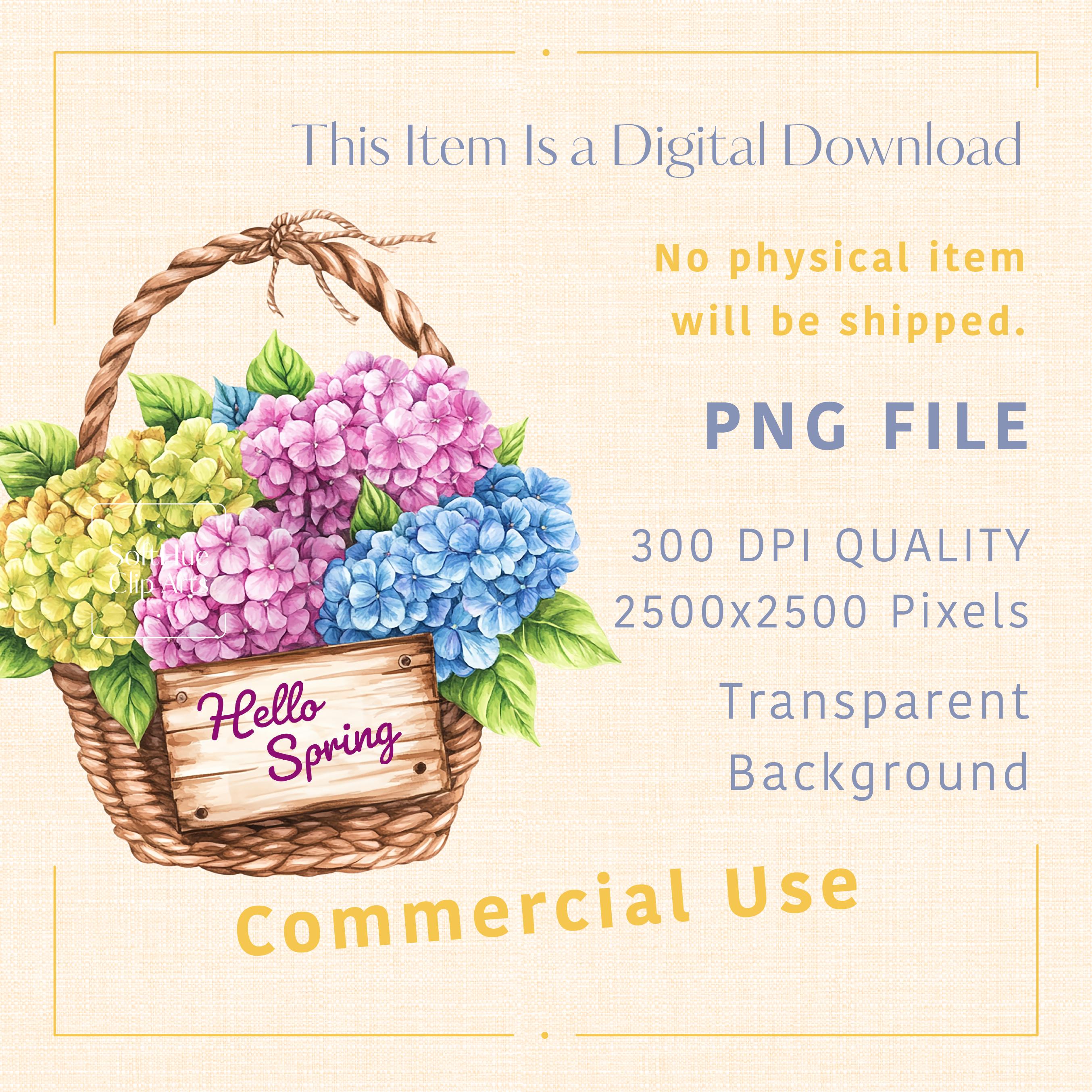 Spring Flowers Clipart Bundle, Watercolor Flowers Clipart, Spring Png ...