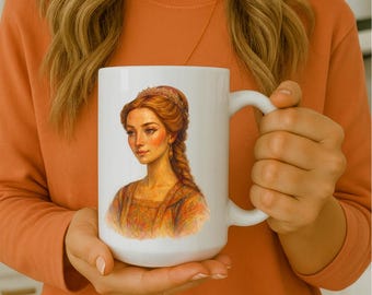 Fashionable Woman Portrait PNG, Modern Illustration Wall Art