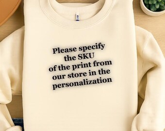 Customizable Color & Size Apparel, Specify SKU