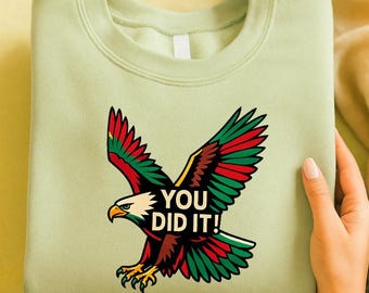 Adler Sticker PNG – Kräftiges Adler Design für Wasserflasche oder Laptop, trendige Tierkunst mit Wildnis-Stil