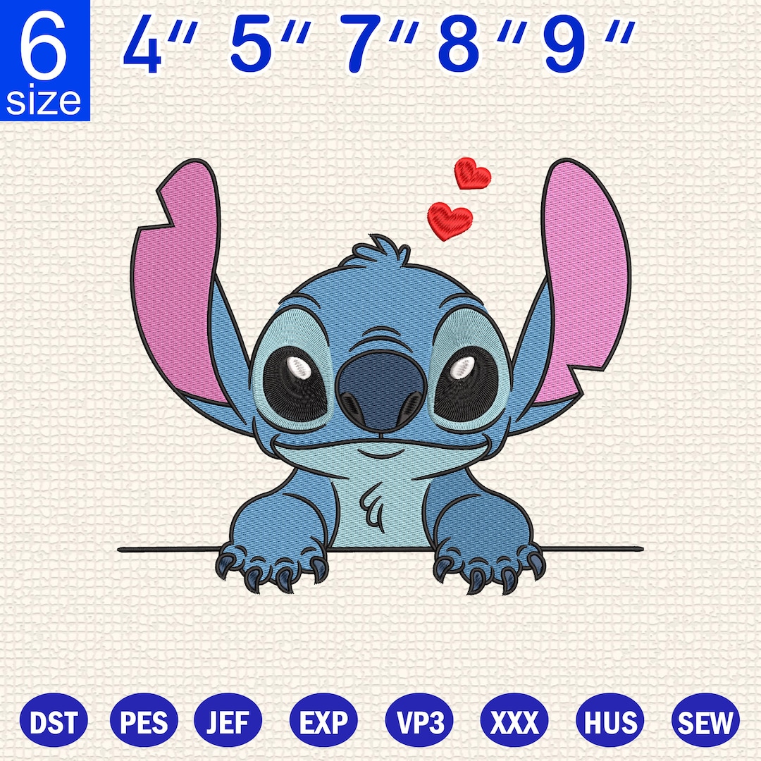 Cute Alien Embroidery, Cartoon Creature Machine Embroidery Design ...