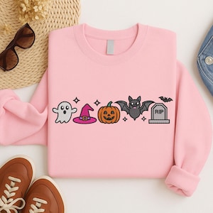 Cute Halloween Embroidery Designs, Kids Halloween Embroidery Design, Spooky Season Embroidery Pattern,6 Size.