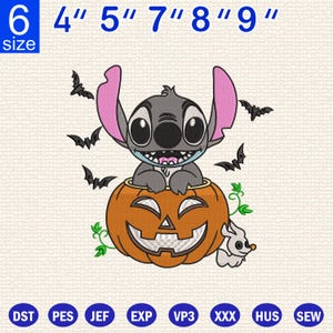 Halloween Pumpkin Embroidery Design - Stay Spooky Stitch Embroidery Patterns - Machine Embroidery Files - Stitch Halloween Embroidery.