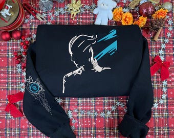 Liara Mass Effect 刺繍入りスウェットシャツ＆パーカー、Mass Effect Paragon クォータージップ、ゲームグッズ、ビデオゲームギフト