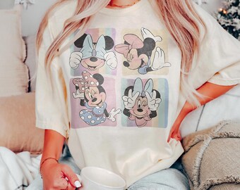Camisetas retro de Minnie Mouse, Camiseta de vacaciones familiares, Camiseta del Reino Mágico de Disney, Camiseta de viaje con Minnie Mouse, Camiseta vintage de Disney 2025