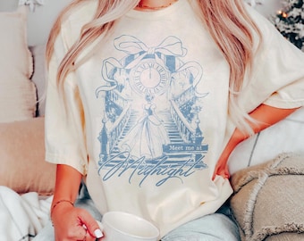 Meet Me At Midnight Cinderella Shirt, Disney Princess Shirt, Magic Kingdom Shirt, Cinderella Princess Tee, Disney Girl Trip Shirt